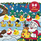 【Christmas sale】24 Days of Christmas Rubber Duck Set