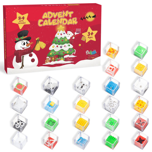【Christmas sale】24 Days of Christmas Balance Maze Challenge Kit