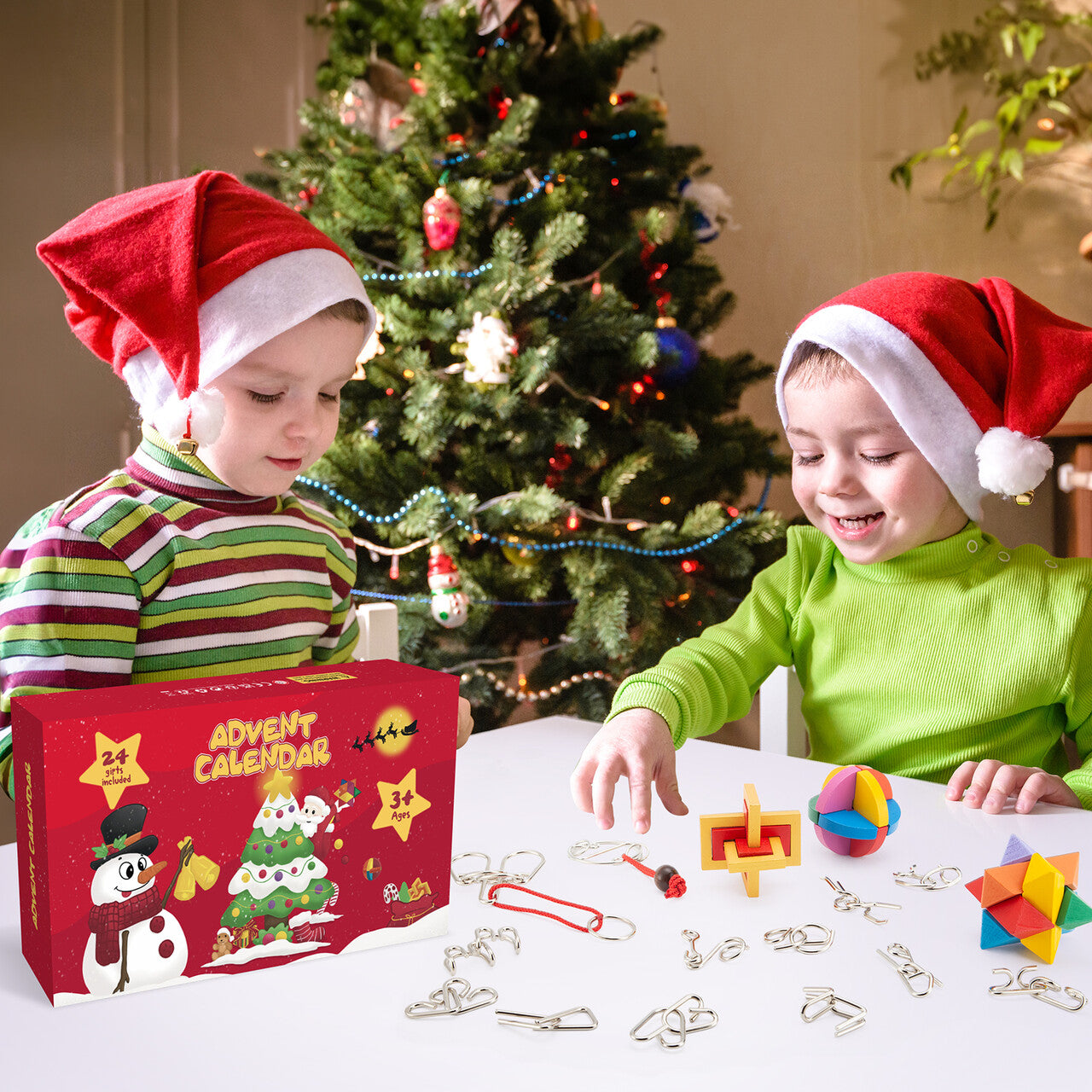 ใChristmas saleใ24 Days of Christmas Brain Teaser Puzzle Playset