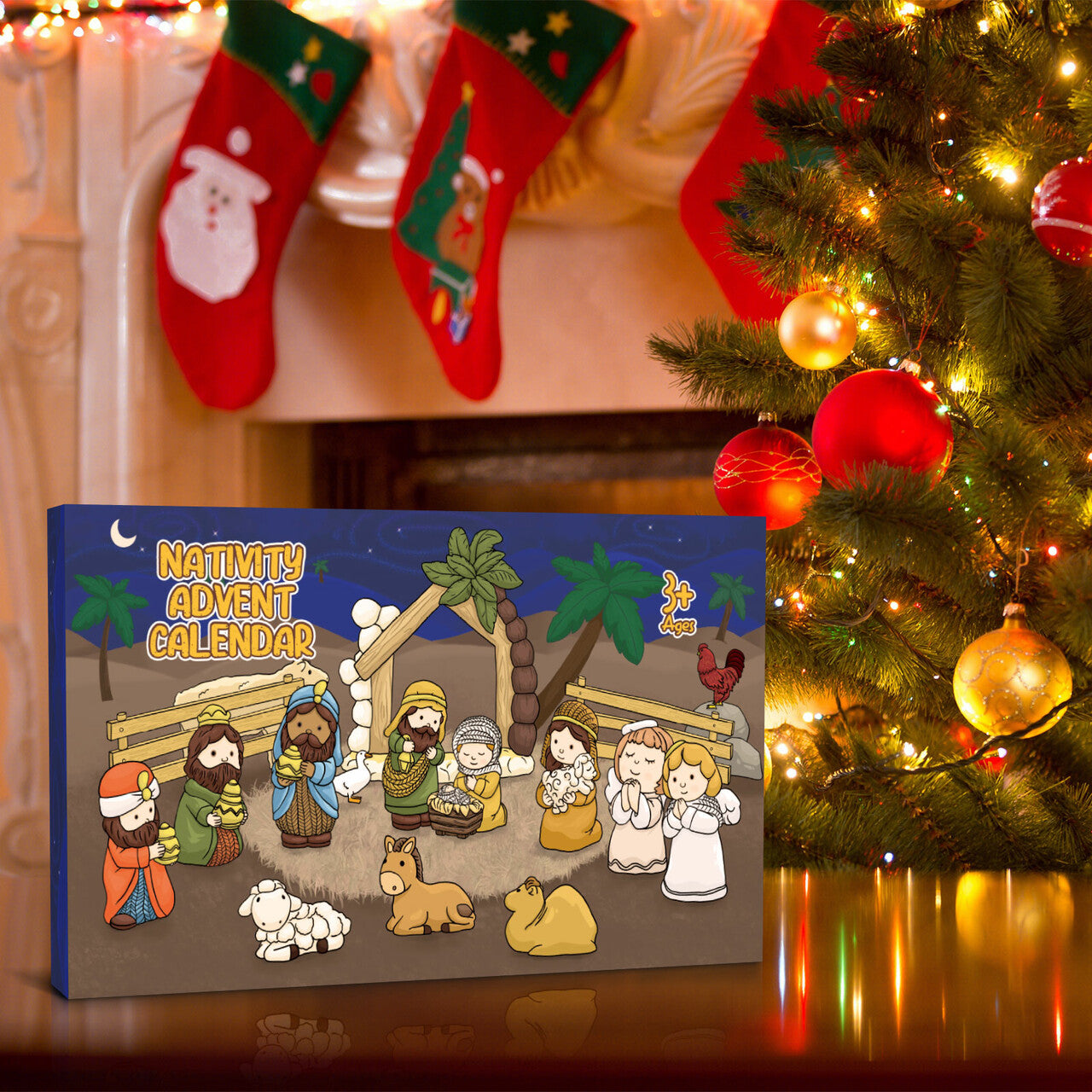 ใChristmas saleใ24 Days of Christmas Nativity Scene Set