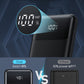 POWERADD PRO Portable Charger, USB C 10000mAh Power Bank LED Display PD 20W Fast Charging External Battery Pack Compatible with iPhone 14 13 12 11 Samsung S21 S20 Google LG iPad