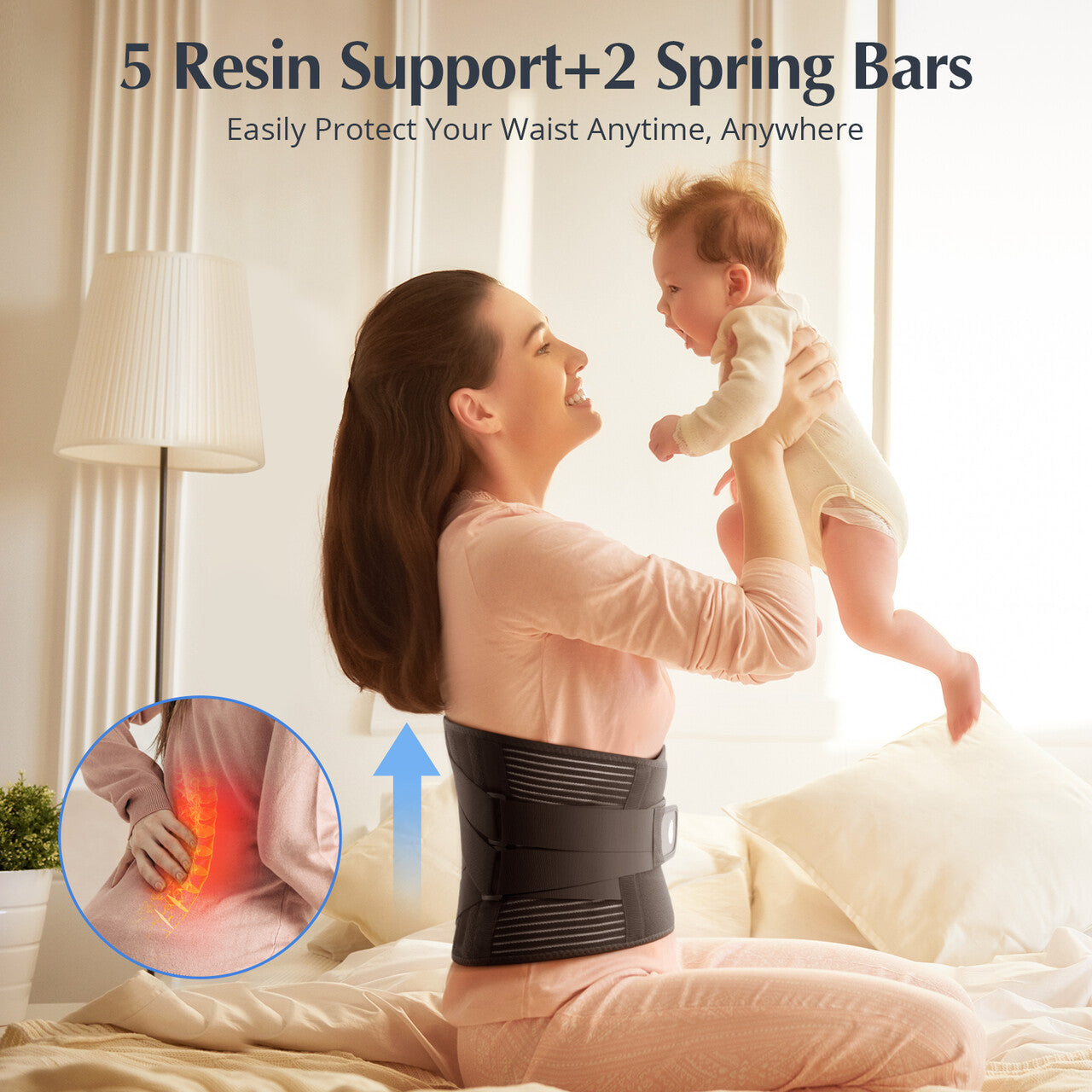 Utoo Back Support Belt 40-48 inch