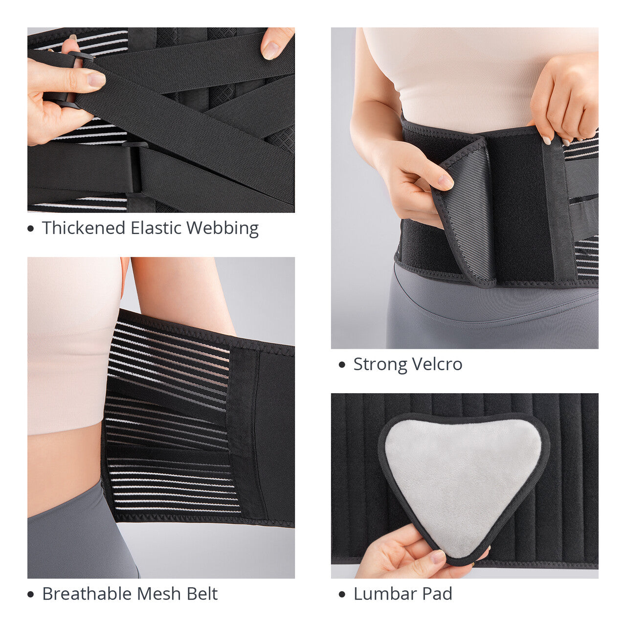 Utoo Back Support Belt 40-48 inch
