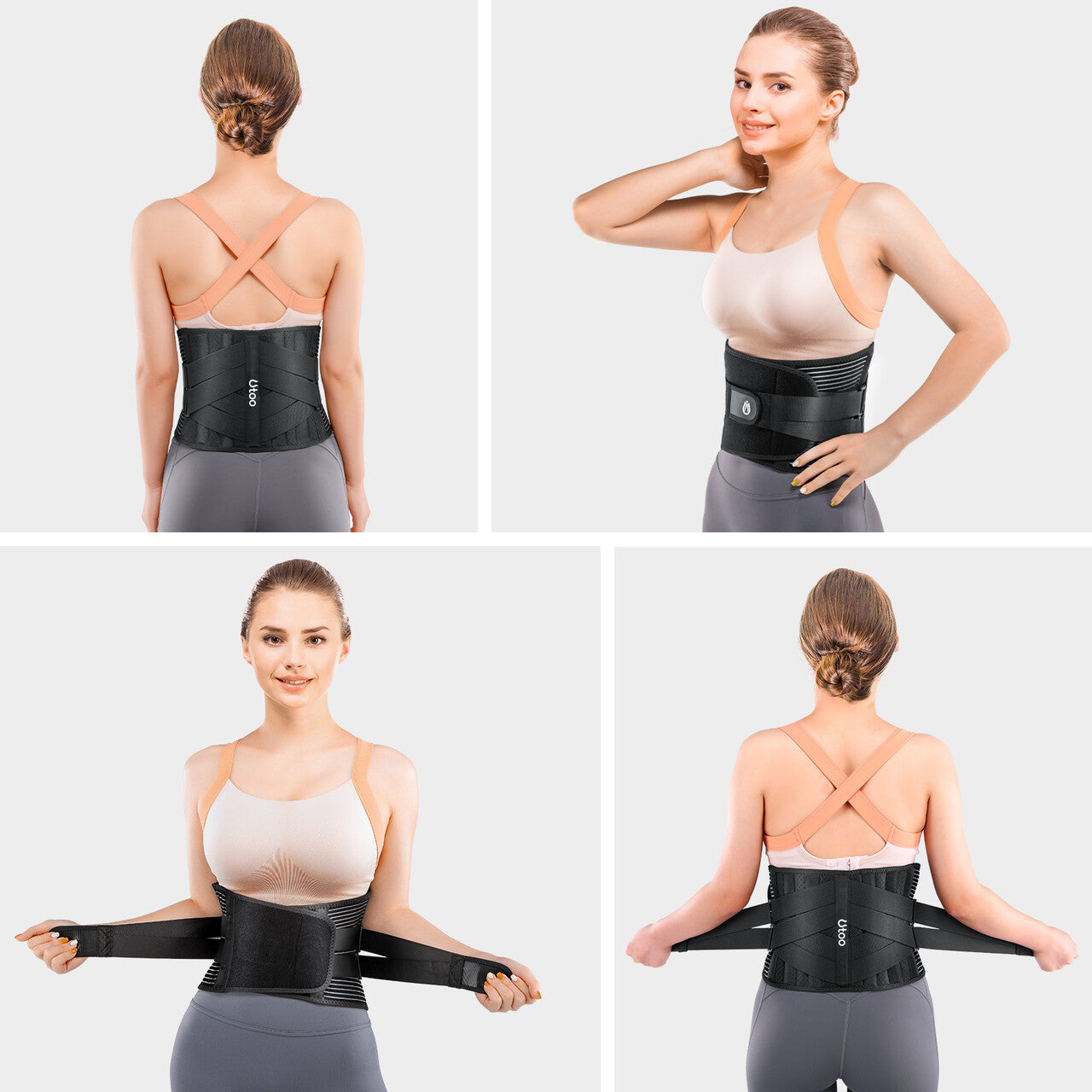 Utoo Back Support Belt 40-48 inch